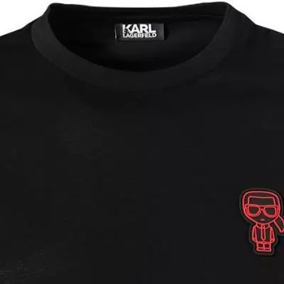 KARL LAGERFELD T-Shirt 755071/0/512224/990 Longsleeve, Baumwolle Logo-Print am Rücken, Schwarz 3 KARL LAGERFELD T-Shirt 755071/0/512224/990 Longsleeve, Baumwolle Logo-Print am Rücken, Schwarz – Bild 3