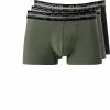 HOM Boxer Briefs 3er Pack Bernie 402142/T031 Trunks, Baumwoll-Stretch, Schwarz-grau-oliv