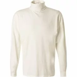 American Vintage Longsleeve MFAK02D/blanc Rollkragenshirt, Baumwolle, Weiß