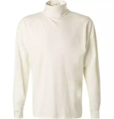 American Vintage Longsleeve MFAK02D/blanc Rollkragenshirt, Baumwolle, Weiß 2 American Vintage Longsleeve MFAK02D/blanc Rollkragenshirt, Baumwolle, Weiß – Bild 2