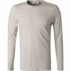 American Vintage T-Shirt MBYSA18/polaire chine Longsleeve, Baumwolle, Grau meliert