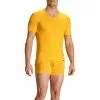 Olaf Benz RED1601 V-Shirt 107418/2000 T-Shirt, Baumwoll-Stretch, Gelb