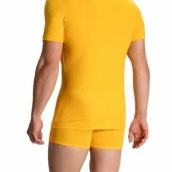 Olaf Benz RED1601 V-Shirt 107418/2000 T-Shirt, Baumwoll-Stretch, Gelb -Wäsche Verkaufsshop 372075 norm2