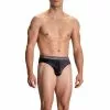 Olaf Benz RED2109 Sportbrief 108842/8000 Slip, Mikrofaser, Schwarz gemustert, Schwarz