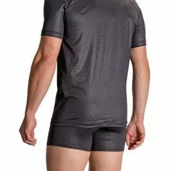 Olaf Benz RED2109 Mastershirt 108846/8000 T-Shirt, Mikrofaser, Schwarz gemustert, Schwarz -Wäsche Verkaufsshop 372089 norm2