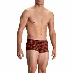 Olaf Benz RED2108 Minipants 108861/9308 Trunk, Baumwoll-Stretch, Rot gemustert, Rot