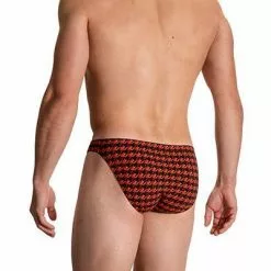 Olaf Benz RED2108 Brazilbrief 108863/9308 Slip, Baumwoll-Stretch, Rot gemustert, Rot -Wäsche Verkaufsshop 372096 norm2