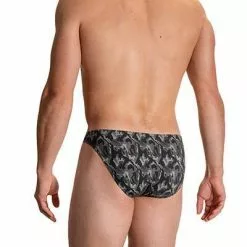 Olaf Benz RED2111 Brazilbrief 108868/9888 Slip, Baumwoll-Stretch, Grau-schwarz gemustert, Grau-schwarz -Wäsche Verkaufsshop 372098 norm2
