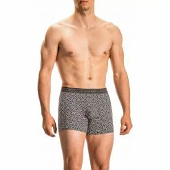 Olaf Benz RED2117 Boxerpants 108900/8010 Trunk, Mikrofaser, Schwarz gemustert, Schwarz-weiß