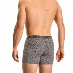 Olaf Benz RED2117 Boxerpants 108900/8010 Trunk, Mikrofaser, Schwarz gemustert, Schwarz-weiß -Wäsche Verkaufsshop 372164 norm2