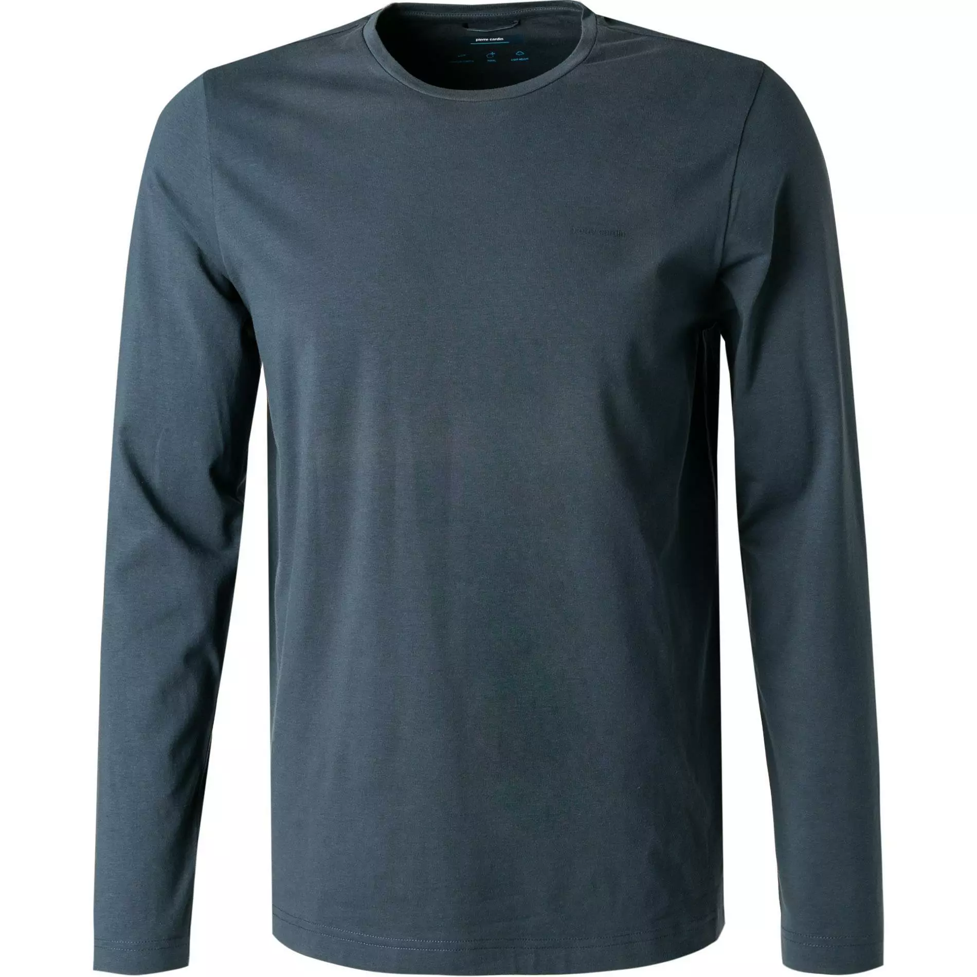 Pierre Cardin Longsleeve 53270/000/12328/3505 Baumwolle, Rauchblau 1 Pierre Cardin Longsleeve 53270/000/12328/3505 Baumwolle, Rauchblau