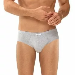 Mey THINK Mini-Slip 71011/620 Bio Baumwoll-Stretch, Hellgrau meliert, Hellgrau