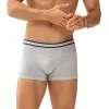 Mey THINK Shorty 71121/620 Trunk, Bio Baumwoll-Stretch, Hellgrau meliert, Hellgrau