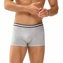 Mey THINK Shorty 71121/620 Trunk, Bio Baumwoll-Stretch, Hellgrau meliert, Hellgrau