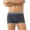 Mey GOTS Townsville Shorty 37111/668 Trunk, Bio Baumwoll-Stretch, Blau gemustert, Blau
