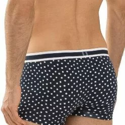 Mey GOTS Townsville Shorty 37111/668 Trunk, Bio Baumwoll-Stretch, Blau gemustert, Blau -Wäsche Verkaufsshop 372597 norm2