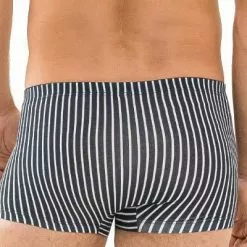 Mey GOTS Newham Shorty 37112/668 Trunk, Bio Baumwoll-Stretch, Blau-weiß gestreift, Blau -Wäsche Verkaufsshop 372599 norm2