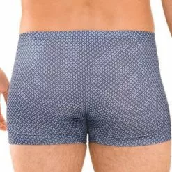 Mey SALO Shorty 2er Pack 37106/664 Trunks in Geschenkbox, Mikrofaser-Stretch, Blau gemustert, Blau -Wäsche Verkaufsshop 372616 norm2
