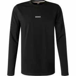 BOSS Longsleeve TChark 50462807/001 Baumwolle, Schwarz