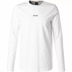 BOSS Longsleeve TChark 50462807/100 Baumwolle, Weiß
