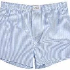 Novila Shorts 8580/55/102 Boxershorts, Baumwolle, Hellblau-weiß gestreift, Hellblau gestreift