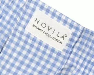 Novila Shorts 8580/55/202 Boxershorts, Baumwolle, Hellblau-weiß kariert, Hellblau kariert 2 Novila Shorts 8580/55/202 Boxershorts, Baumwolle, Hellblau-weiß kariert, Hellblau kariert – Bild 2