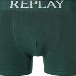 Replay Trunks 2er Pack I101194/N203 Baumwoll-Stretch, Dunkelgrün-hellgrau gepunktet, Dunkelgrün-hellgrau -Wäsche Verkaufsshop 372813 norm2