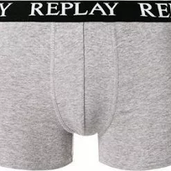 Replay Trunks 3er Pack I101102/N175 Baumwoll-Stretch, Royal-grau-schwarz, Schwarz-grau-türkis -Wäsche Verkaufsshop 372816 norm2