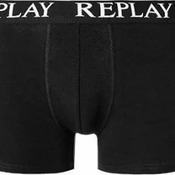 Replay Trunks 3er Pack I101102/N175 Baumwoll-Stretch, Royal-grau-schwarz, Schwarz-grau-türkis -Wäsche Verkaufsshop 372816 norm3