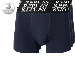 Replay Trunks 3er Pack I101102/N188 Baumwoll-Stretch, Marine