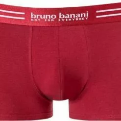 bruno banani Shorts 3er Pack Cotton 2201-2326/4302 Trunks, Baumwoll-Stretch, Rot, Rot-rubinrot-weinrot -Wäsche Verkaufsshop 372869 norm2
