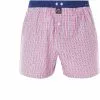 MC ALSON Boxer-Shorts 4405/rosa Boxershorts, Baumwolle, Rosa-blau kariert