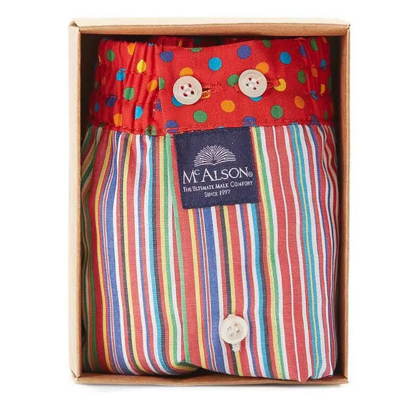MC ALSON Boxer-Shorts 4410/multicolor Boxershorts, Baumwolle, Multicolor gestreift 4 MC ALSON Boxer-Shorts 4410/multicolor Boxershorts, Baumwolle, Multicolor gestreift – Bild 4