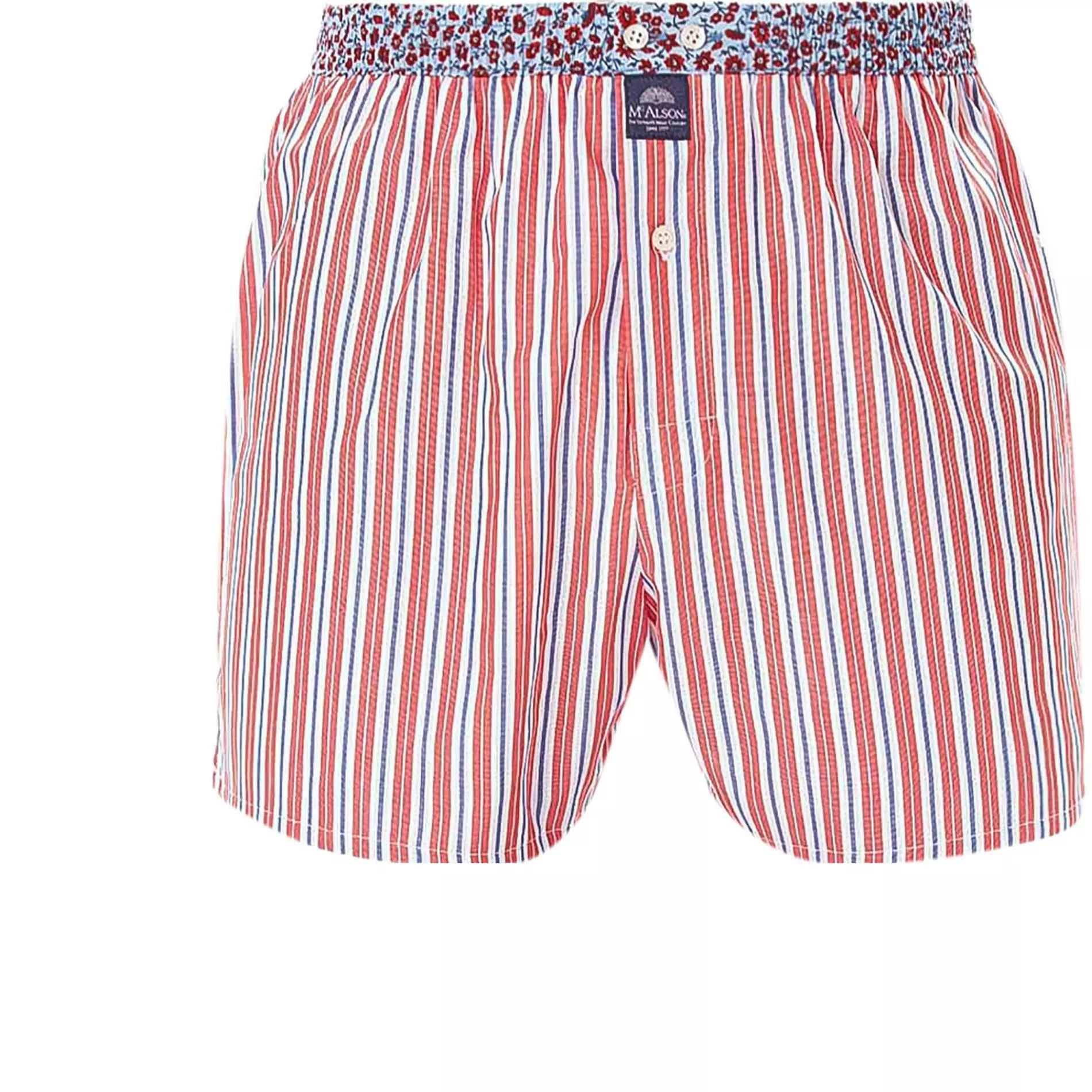 MC ALSON Boxer-Shorts 4416/rot Boxershorts, Baumwolle, Rot-marine gestreift 1 MC ALSON Boxer-Shorts 4416/rot Boxershorts, Baumwolle, Rot-marine gestreift