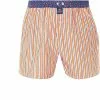 MC ALSON Boxer-Shorts 4418/orange Boxershorts, Baumwolle, Orange-blau gestreift
