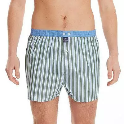 MC ALSON Boxer-Shorts 4422/blau-grün Boxershorts, Baumwolle, Hellblau-oliv gestreift 3 MC ALSON Boxer-Shorts 4422/blau-grün Boxershorts, Baumwolle, Hellblau-oliv gestreift – Bild 3