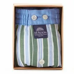MC ALSON Boxer-Shorts 4422/blau-grün Boxershorts, Baumwolle, Hellblau-oliv gestreift 7 MC ALSON Boxer-Shorts 4422/blau-grün Boxershorts, Baumwolle, Hellblau-oliv gestreift -Wäsche Verkaufsshop 373077 norm3