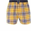 MC ALSON Boxer-Shorts 4432/gelb Boxershorts, Baumwolle, Gelb-blau kariert