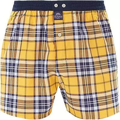 MC ALSON Boxer-Shorts 4432/gelb Boxershorts, Baumwolle, Gelb-blau kariert 2 MC ALSON Boxer-Shorts 4432/gelb Boxershorts, Baumwolle, Gelb-blau kariert – Bild 2
