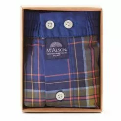 MC ALSON Boxer-Shorts 4433/navy Boxershorts, Baumwolle, Kobalt-ocker kariert 7 MC ALSON Boxer-Shorts 4433/navy Boxershorts, Baumwolle, Kobalt-ocker kariert -Wäsche Verkaufsshop 373081 norm3