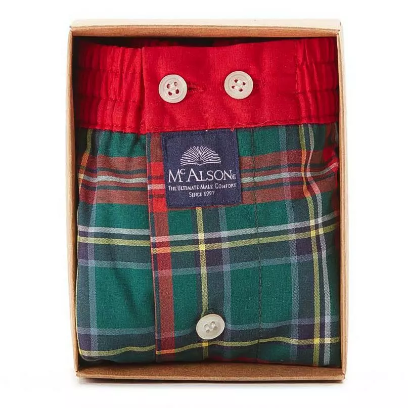 MC ALSON Boxer-Shorts 4434/grün Boxershorts, Baumwolle, Grün-rot kariert 4 MC ALSON Boxer-Shorts 4434/grün Boxershorts, Baumwolle, Grün-rot kariert – Bild 4