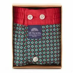 MC ALSON Boxer-Shorts 4435/grün Boxershorts, Baumwolle, Rot-grün gemustert 7 MC ALSON Boxer-Shorts 4435/grün Boxershorts, Baumwolle, Rot-grün gemustert -Wäsche Verkaufsshop 373083 norm3