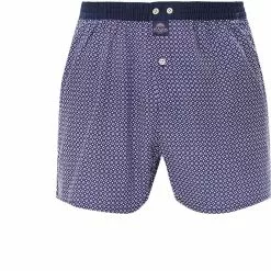 MC ALSON Boxer-Shorts 4437/navy Boxershorts, Baumwolle, Navy-weiß gemustert