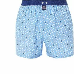 MC ALSON Boxer-Shorts 4439/hellblau Boxershorts, Baumwolle, Hellblau gemustert