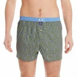 MC ALSON Boxer-Shorts 4442/oliv Boxershorts, Baumwolle, Oliv-hellblau gemustert 6 MC ALSON Boxer-Shorts 4442/oliv Boxershorts, Baumwolle, Oliv-hellblau gemustert -Wäsche Verkaufsshop 373086 norm2