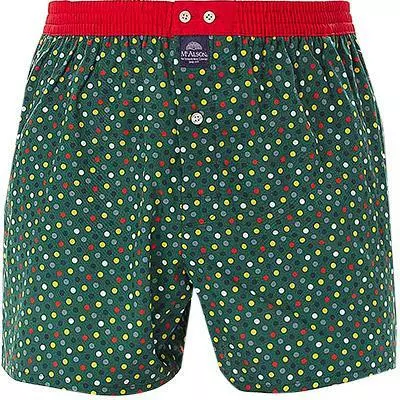 MC ALSON Boxer-Shorts 4449/oliv Boxershorts, Baumwolle, Oliv-rot gemustert 2 MC ALSON Boxer-Shorts 4449/oliv Boxershorts, Baumwolle, Oliv-rot gemustert – Bild 2