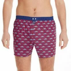 MC ALSON Boxer-Shorts 4454/rot Boxershorts, Baumwolle, Rot gemustert -Wäsche Verkaufsshop 373091 norm2