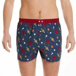 MC ALSON Boxer-Shorts 4458/blau Boxershorts, Baumwolle, Dunkelblau-rot gemustert -Wäsche Verkaufsshop 373093 norm2