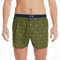 MC ALSON Boxer-Shorts 4468/oliv Boxershorts, Baumwolle, Oliv gemustert -Wäsche Verkaufsshop 373095 norm2