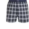 MC ALSON Boxer-Shorts 4477/grün Boxershorts, Baumwolle, Marine-grün kariert
